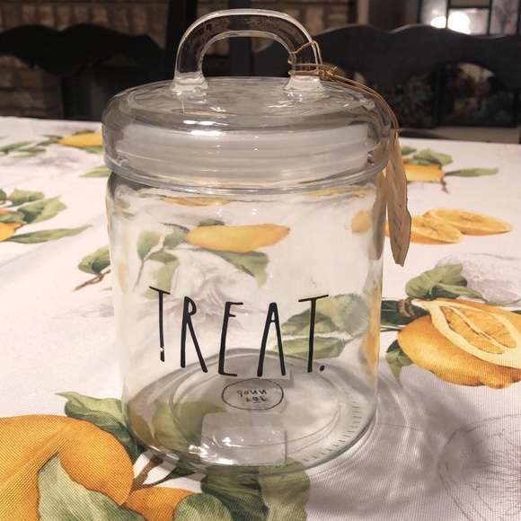 Rae Dunn Other - NWT Rae Dunn glass “treat” canister